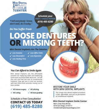 Do You Suffer From Loose Dentures or Missing Teeth?