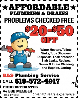 $20-$50 Off Water Heaters, Toilets, Sinks And More
