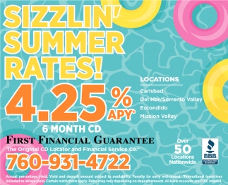 Sizzlin' Summer Rates!