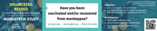 Have You Been Vaccinated and/or Recovered from Monkeypox?