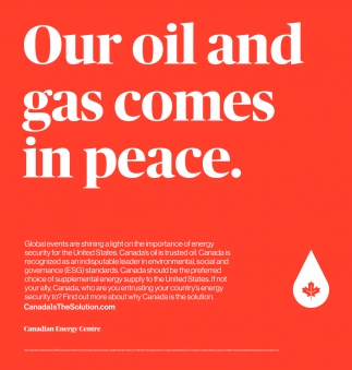 Our Oil And Gas Comes in Peace