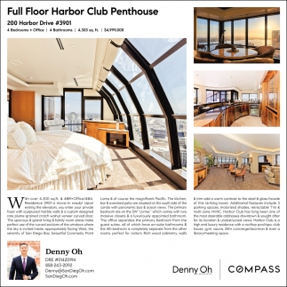 Full Floor Harbor Club Penthouse