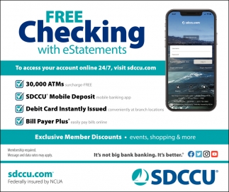 Free Checking With Estatements
