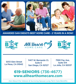 Awarded San Diego's Best Home Care