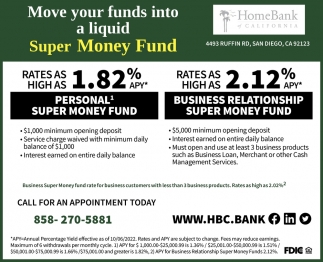 Move Your Funds Into A Liquid Super Money Fund