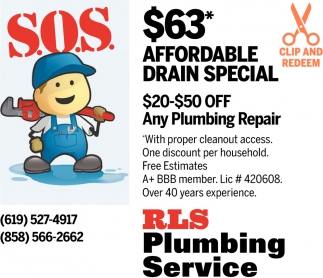 Affordable Drain Special