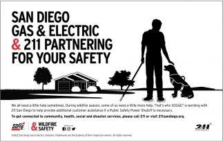San Diego Gas & Electric & 211 Partnering For Your Safety