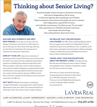Thinking About Senior Living?