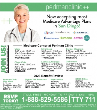 Now Accepting Most Medicare Advantage Plans In San Diego!