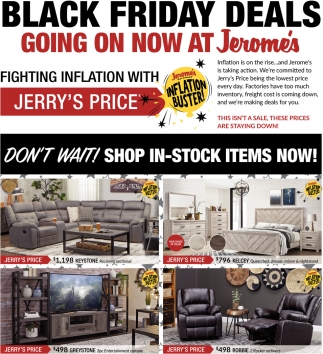 Fighting Inflation With Jerry's Price