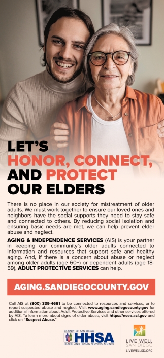 Let's Honor Connect, And Protect Our Elders