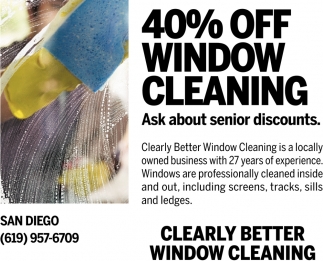 40% Off Window Cleaning
