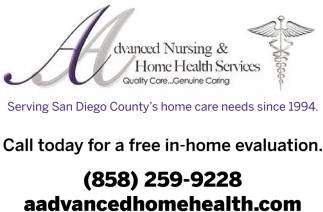 Call Today For A Free In-Home Evaluation