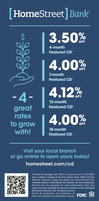 4 Great Rates To Grow With!