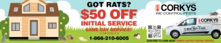 $50 OFF Initial Service