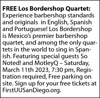 FREE Los Bodershop Quartet