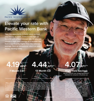 Elevate Your Rate With Pacific Western Bank