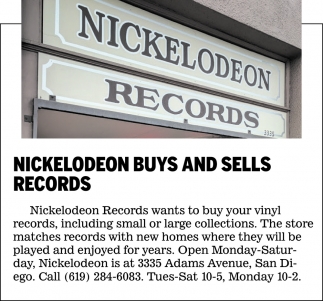 Nickelodeon Buys And Sells Records