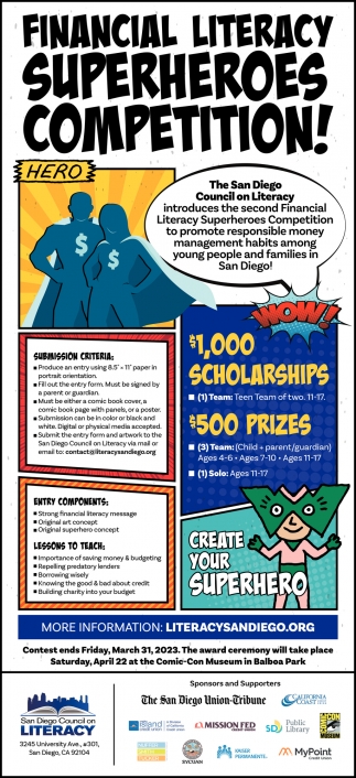 Financial Literacy Superheroes Competition!