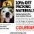 10% Off Packing Materials