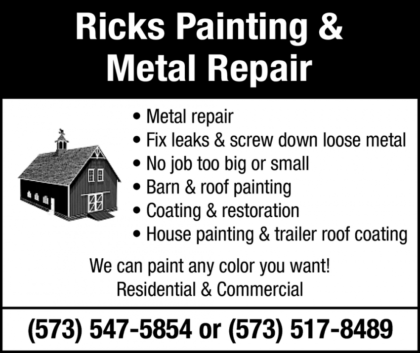 We Can Paint Any Color You Want!