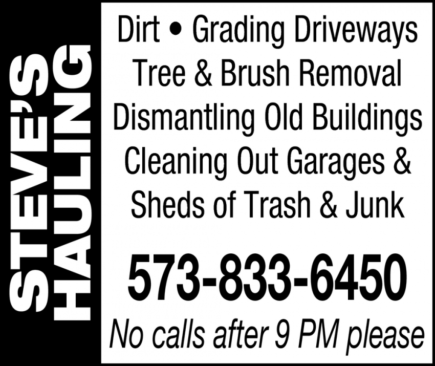 Grading Driveways Tree & Brush Removal