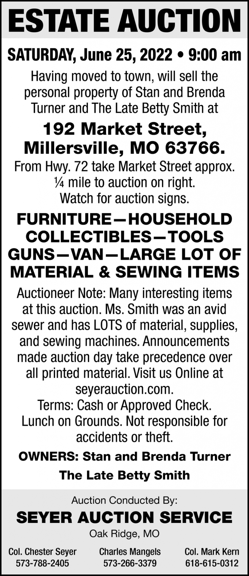 Estate Auction
