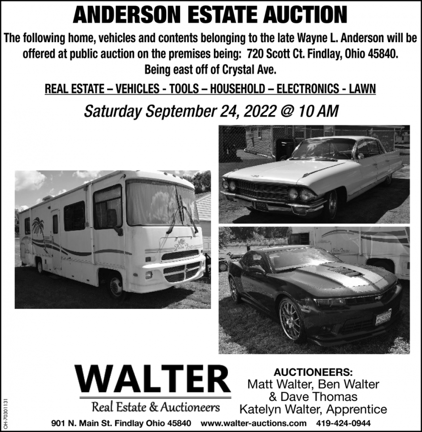 Anderson Estate Auction