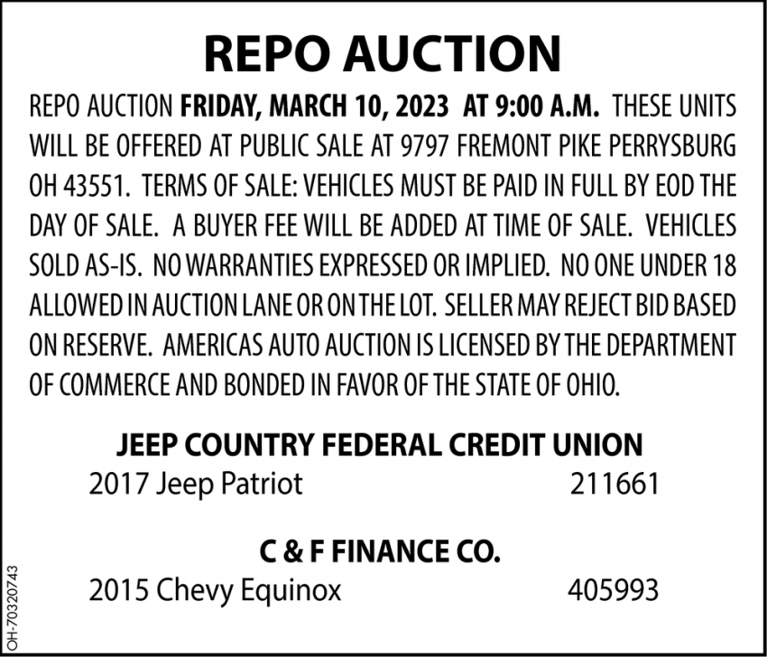 Repo Auction 