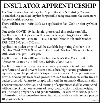 Insulator Apprenticeship
