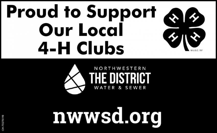 Produd to Support Our Local 4-H Clubs