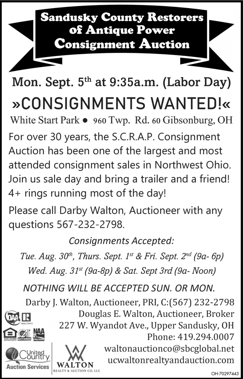 Consignment Wanted