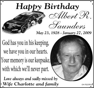 Happy Birthday Albert R. Saunders