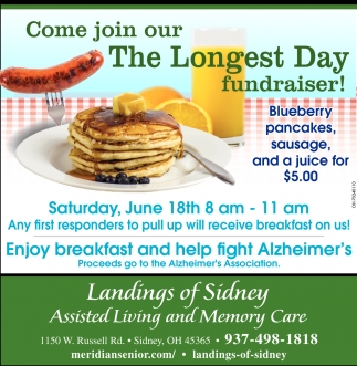 Come Join Our The Longest Day Fundraiser