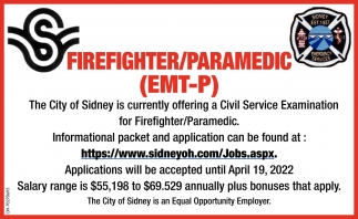 Firefighter/Paramedic (EMT-P)