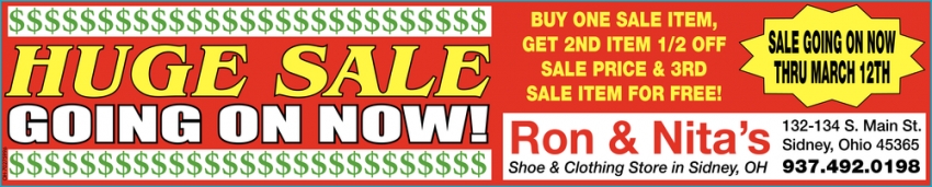 Huge Sale Going On Now!