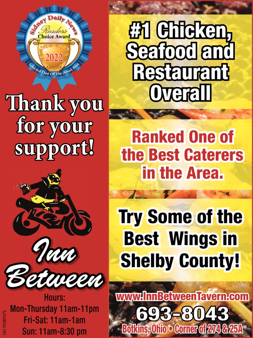 #1 Chicken, Seafood And Restaurant Overall