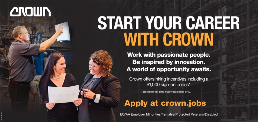 Start Your Career With Crown
