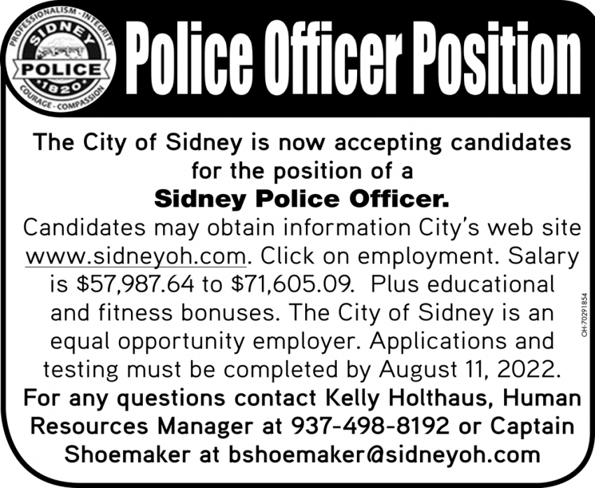 Police Officer Position