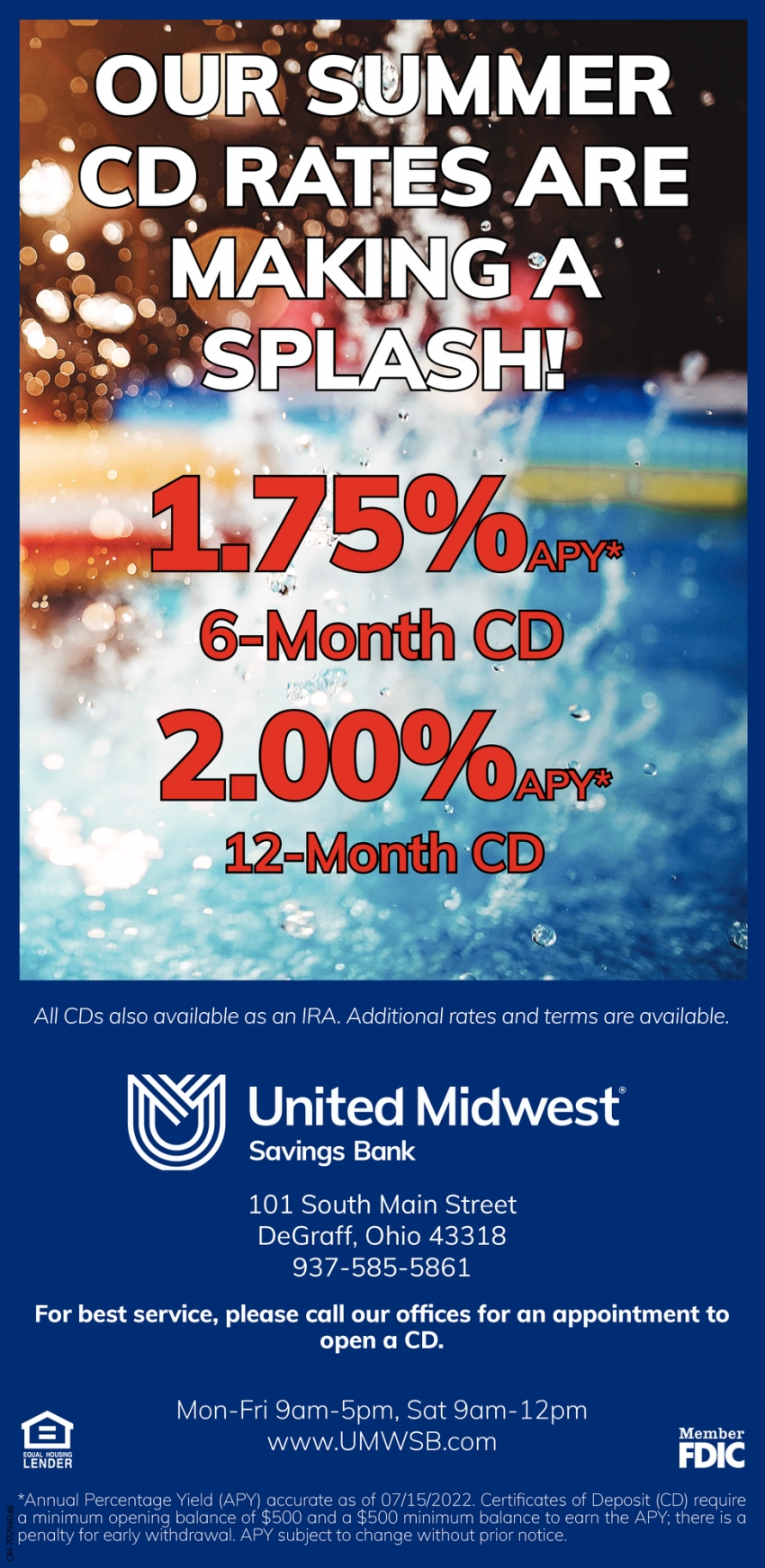 Our Summer Rates Are Making A Splash