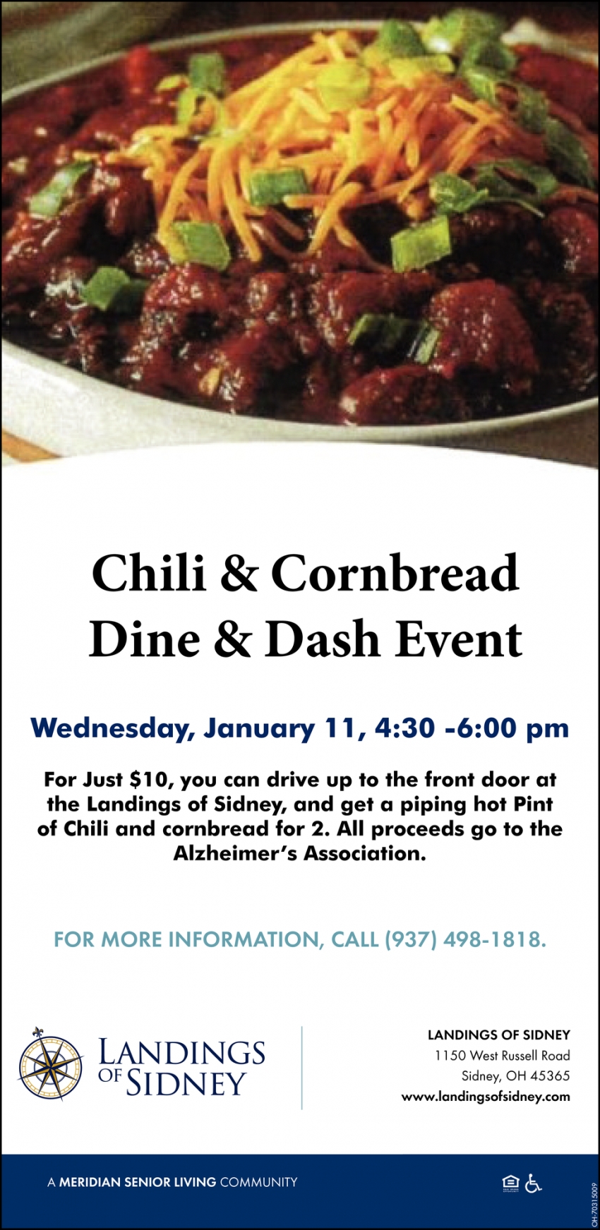 Chili & Cornbread Dine & Dash Event