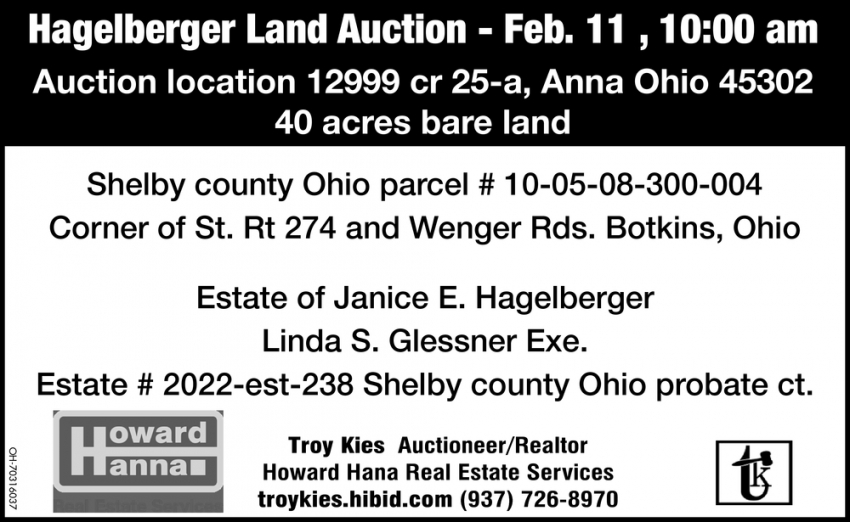 Hagelberger Land Auction