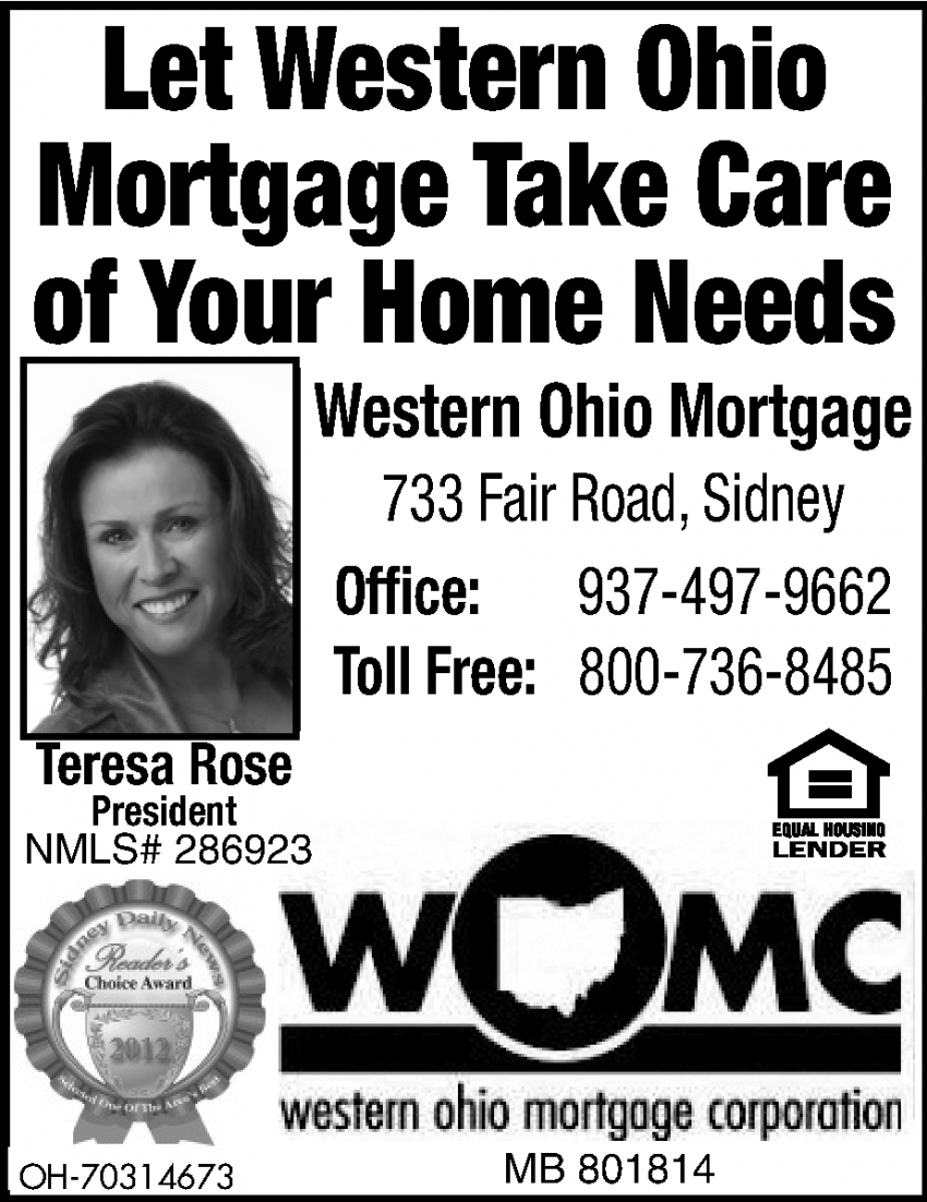 Let Western Ohio Mortgage Take Care