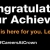 Congratulations on Your Achievement