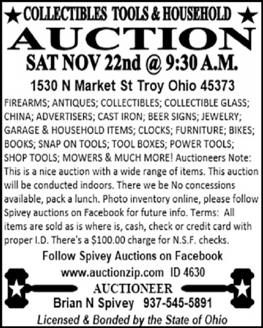 Brian N Spivey Auctioneer