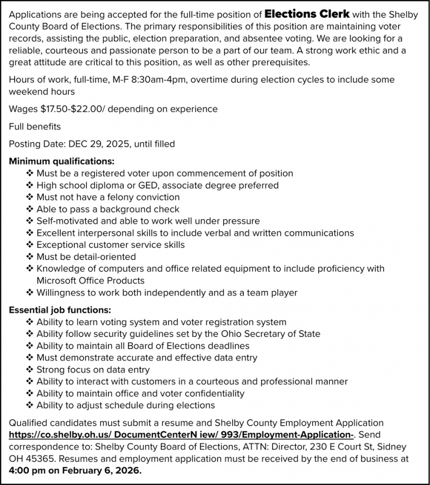 Shelby County Board of Elections