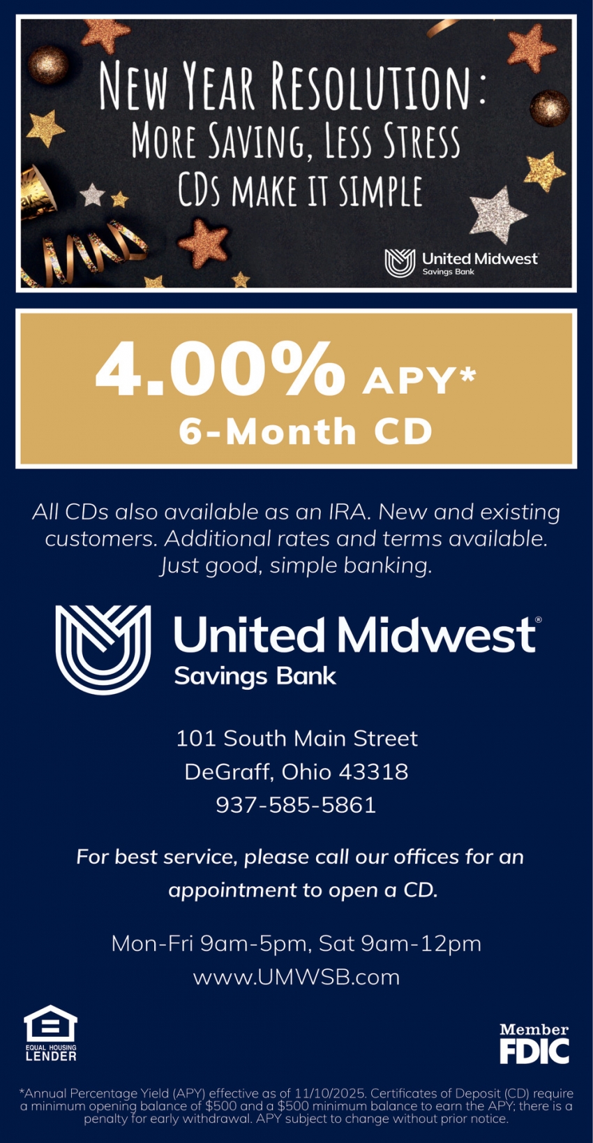 United Midwest Savings Bank - DeGraff