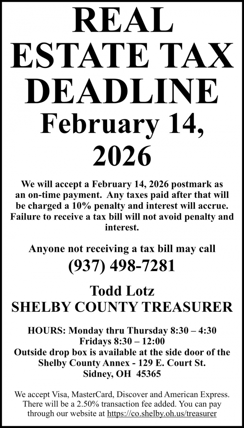 S. Todd Lotz Shelby County Treasurer