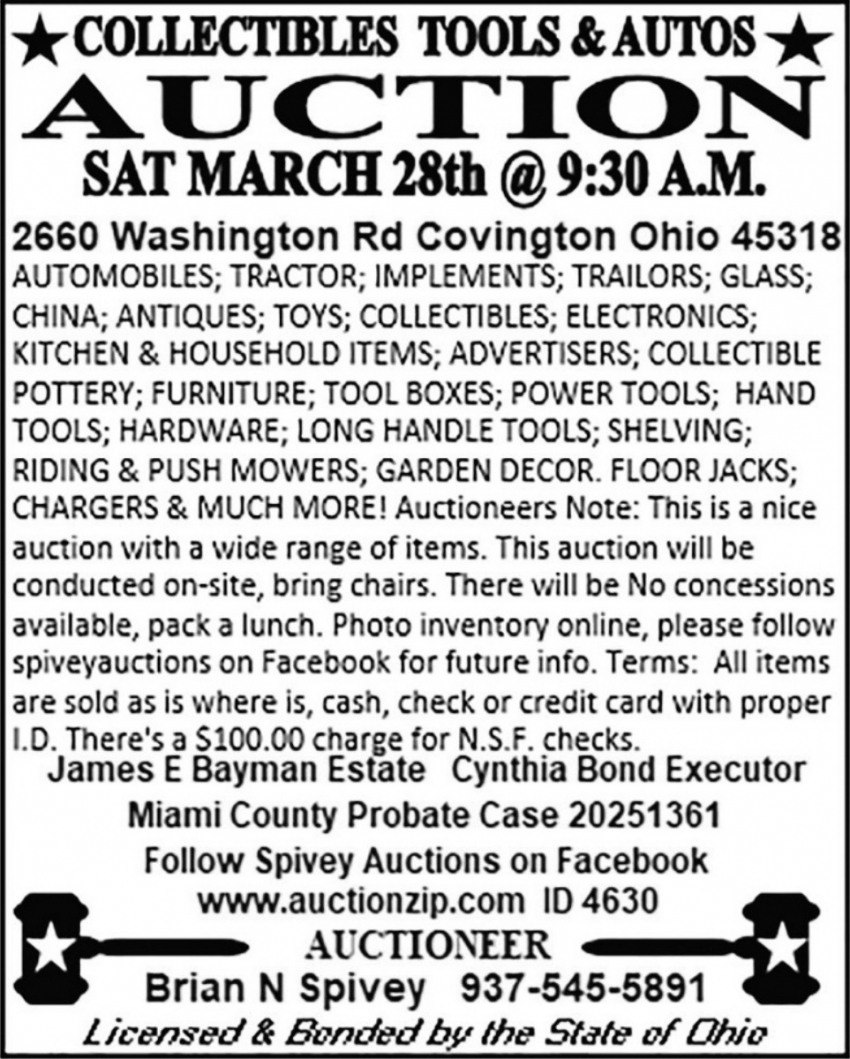 Brian N Spivey Auctioneer