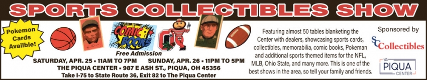 Sports Collectibles Show (April 25, 2026)